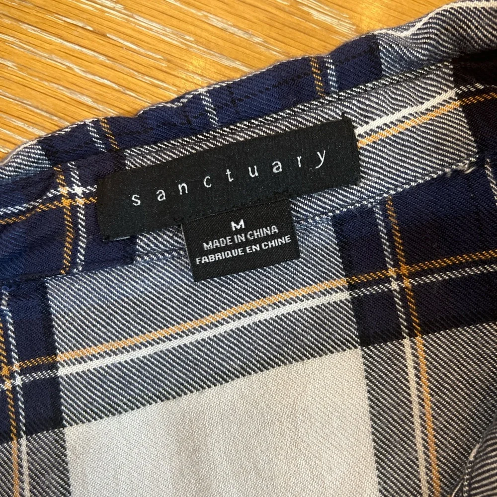 Sanctuary Plaid Button-Down Shirt - Picture 5 of 6